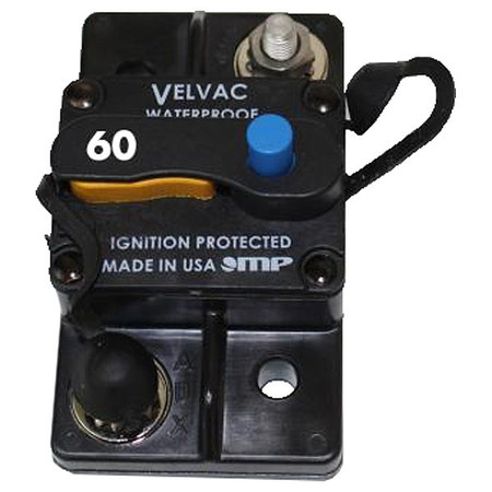 VELVAC Automotive Circuit Breaker, 60A, 30VDC 091005