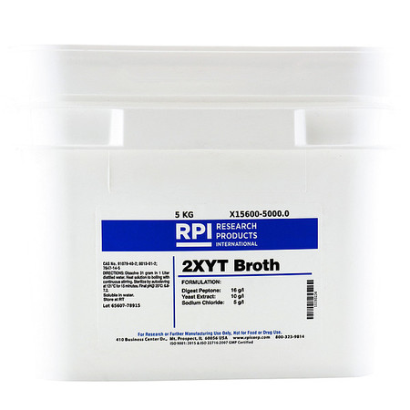 RPI 2XYT Broth, Powder, 5kg X15600-5000.0