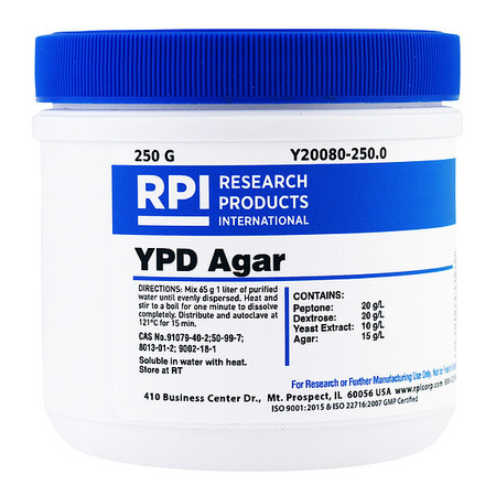 RPI YPD Agar, 250g Y20080-250.0