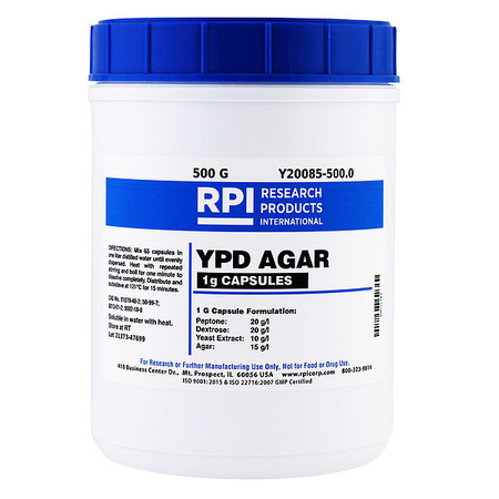 RPI YPD Agar, 500g, PK500 Y20085-500.0