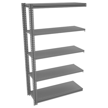 TENNSCO Boltless Shelving, 18"D x 48"W x 84"H, 5 Shelves, Steel ZM7-4818A-5D