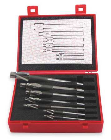 KEO Counterbore Set, Close Fit, 7 PC, #6-1/2 In 55239
