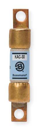 Eaton Bussmann Semiconductor Fuse, KAC Series, 30A, Fast-Acting, 600V AC, Bolt-On KAC-30