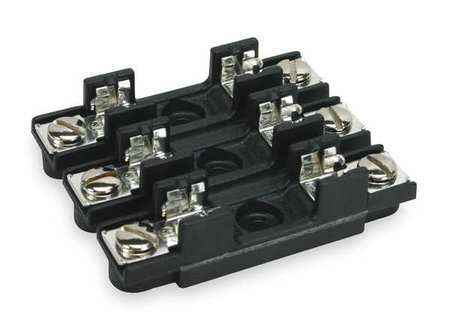 EATON BUSSMANN Open Fuse Block, 3 Poles, 30A Amp Range, 300V AC/DC Volt Rating S-8301-3-R