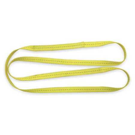 DAYTON Web Sling, Type 5, 3 ft L, 1 in W, Polyester, Yellow 1DNN5