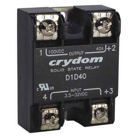 Crydom Solid State Relay, 3.5 to 32VDC, 20A D1D20