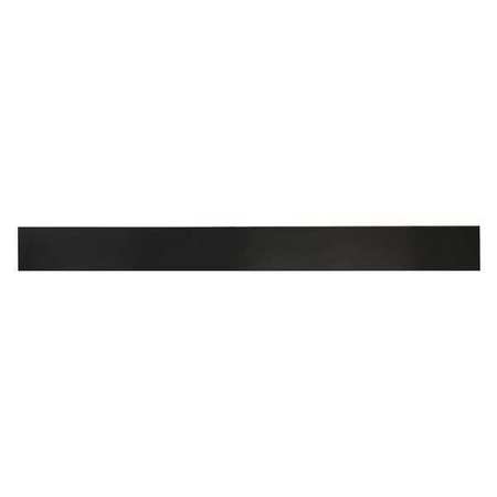 Zoro Select 1/4" Comm. Grade Neoprene Rubber Strip, 2"x36", Black, 60A BULK-RS-N60-867