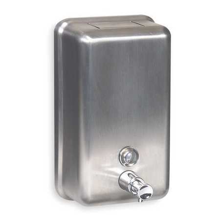 Tough Guy Soap Dispenser Silver Wall Mount 1DYD1