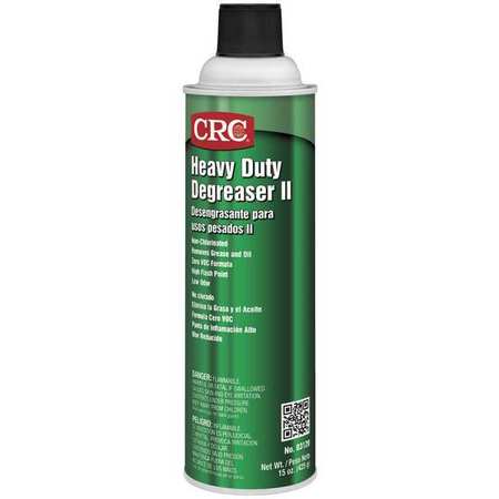Crc Heavy Duty Degreaser II, 15 oz Aerosol Spray Can, Ready To Use, Solvent Based 03120