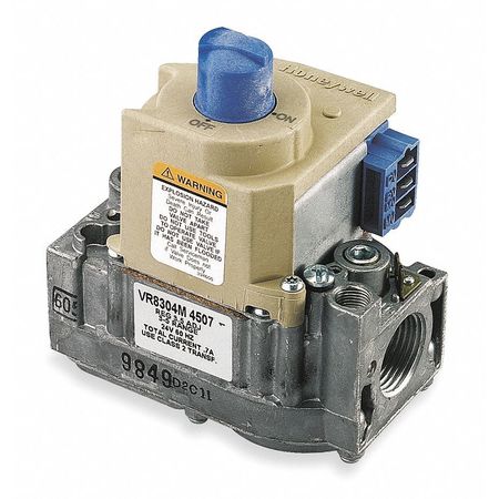 HONEYWELL Gas Valve, NG/LP, Intermittent Pilot and Direct Spark Ignition, 24 V, 3.5 in wc, Standard Opening VR8304M3509