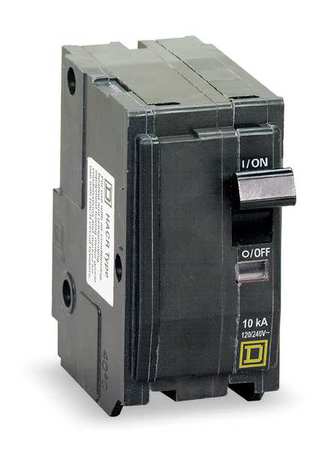 Square D Miniature Circuit Breaker, QO Series 25A, 2 Pole, 120/240V AC QO225VH