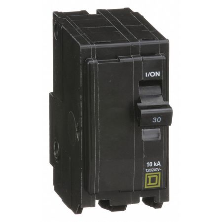 Square D Miniature Circuit Breaker, QO Series 30A, 2 Pole, 120/240V AC QO230