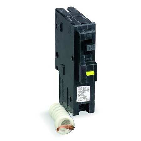 Square D Miniature Circuit Breaker, HOM Series 15A, 1 Pole, 120/240V AC, A Curve HOM115GFI