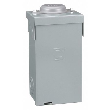 Square D Load Center, HOM, 2 Spaces, 70A, 120/240V, Main Lug, 1 Phase HOM24L70RB