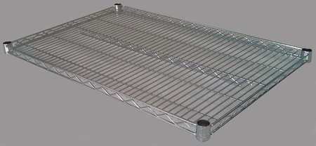 ZORO SELECT Wire Shelf, 225 lb. Shelf Cap. 1ECH3