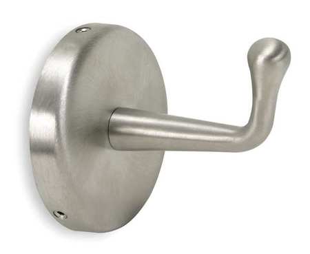 ZORO SELECT Bathroom Hook, 1 Hook, 3-1/4In D, Satin 1ECN4