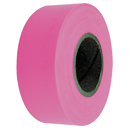 ZORO SELECT Flagging Tape, Fluorescent Pink, 150 ft 1EC18A