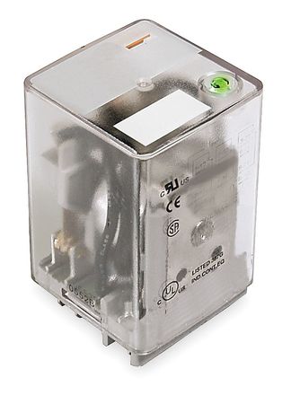 Dayton General Purpose Relay, 24V DC Coil Volts, Square, 11 Pin, 3PDT 1EJE1