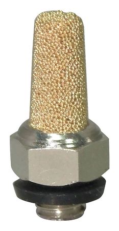 Speedaire Exhaust Muffler, 10/32 NPT, 5/16 In Hex 1EJX3