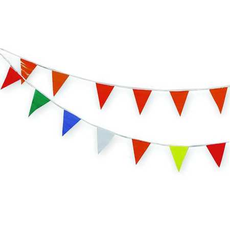 Cortina Safety Products Pennants, Vinyl, Multicolor, 60 ft. 03-403-60
