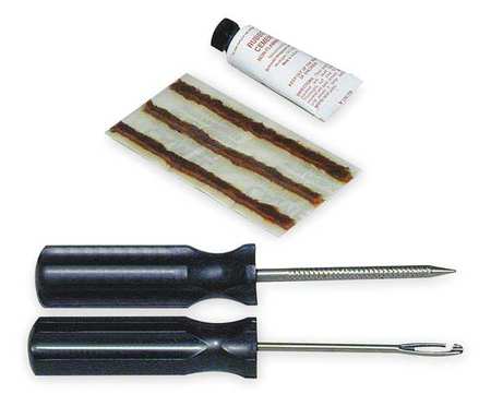 TRU-FLATE Tire Repair Kit, 3-3/16 In L, 3-3/16 In W 15-163