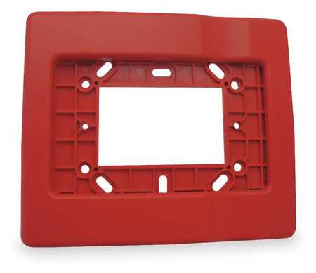 EDWARDS SIGNALING Trim Plate, Red, H 1/2 x L 5 7/8 In EG1RT