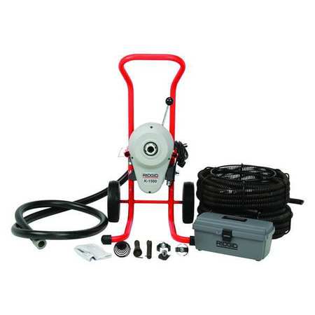 Ridgid 200 ft Corded Drain Cleaning Machine, 115V AC K-1500A