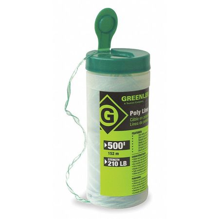 Greenlee Fishing Line, 500 Ft, Poly Line, 210 lb 430-500