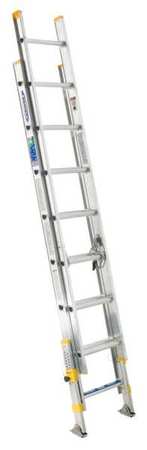 Werner 16 ft Aluminum Extension Ladder, 250 lb Load Capacity D1816-2EQ