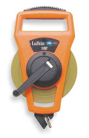 CRESCENT LUFKIN 1/2" x 100' Pro Series Ny-Clad® Steel Tape Measure PS1806N