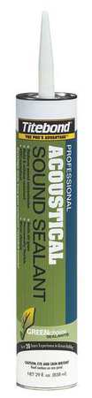 Titebond Acoustical Smoke & Sound Caulk, 28 oz, Cartridge, White, Acrylic Base 2892