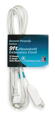 POWER FIRST 9 ft. 16/2 3-Outlet Extension Cord SPT-2 1FD69