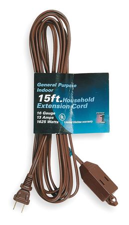 POWER FIRST 15 ft. 16/2 3-Outlet Extension Cord SPT-2 1FD71