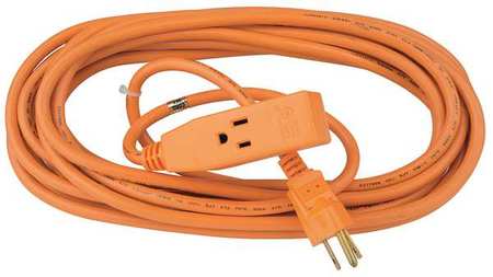 Power First 25 ft. 16/3 3-Outlet Extension Cord SJT 1FD73