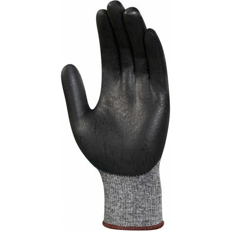 Ansell Foam Nitrile Coated Gloves, Palm Coverage, Black, XS, PR 11-801