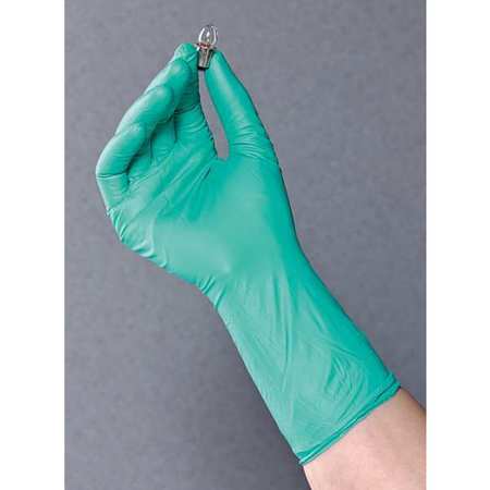 Ansell Disposable Gloves, Neoprene, Powder Free, Green, S, 100 PK 25-201