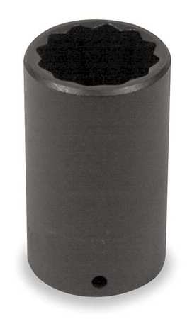 Proto 1/2 in Drive Impact Socket 1 7/16 in Size, Deep Socket, black oxide J7346