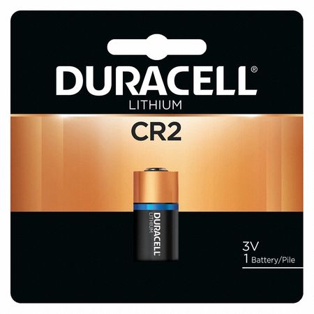 DURACELL Battery, CR2, Lithium, 3V DLCR2BPK