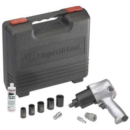 INGERSOLL-RAND Air Impact Wrench Kit, 1/2 In., 8000 rpm 231CK