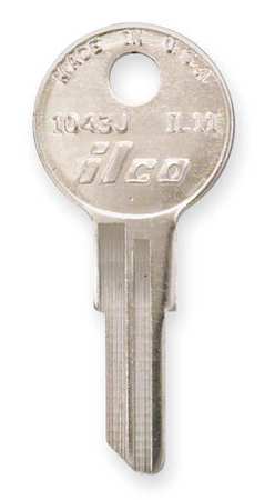 KABA ILCO Key Blank, Brass, Type IL11, PK10 1043J-IL11