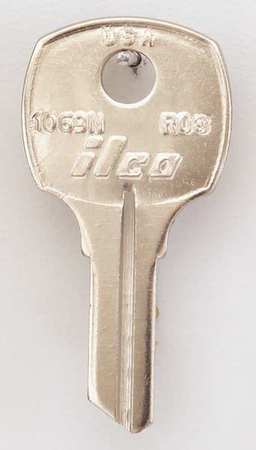 Kaba Ilco Key Blank, Brass, Type RO3, 5 Pin, PK10 1069N-RO3