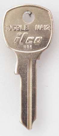 Kaba Ilco Key Blank, Brass, Type NA12, 5 Pin, PK10 1069LB-NA12
