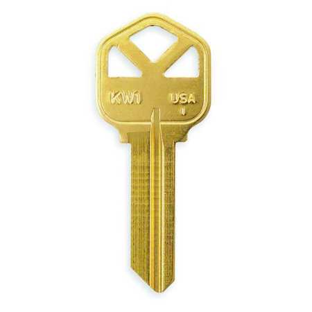 Kaba Ilco Key Blank, Brass, Type 1176, 5 Pin, PK50 KW1-BR
