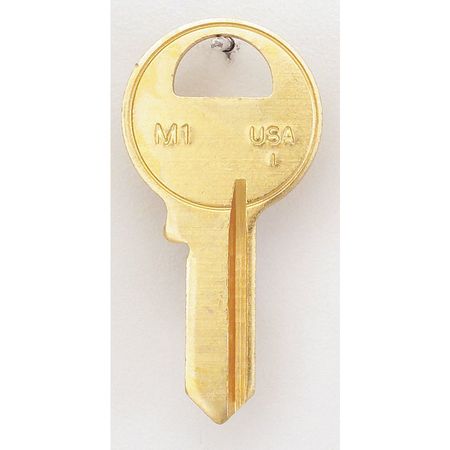 Kaba Ilco Key Blank, Brass, Type 1092, 4 Pin, PK50 M1-BR