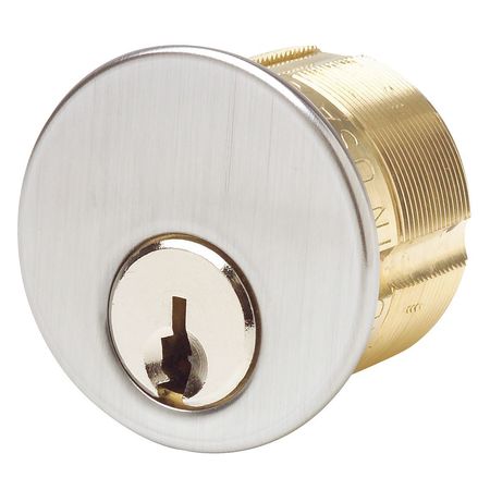 KABA ILCO Lockset Cylinder, Satin Chrome, Keyway Type Schlage(R) C, 5 Pins 7185SC1-26D-34532