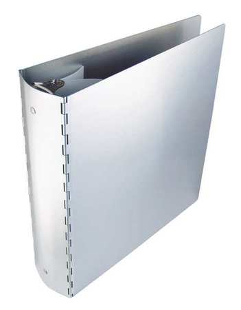 Saunders 2" Three Ring Round Binder, Silver 00605