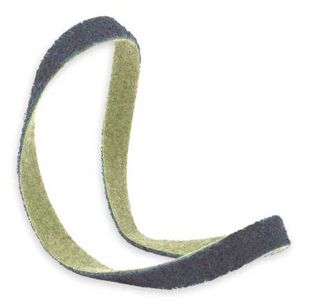 ARC ABRASIVES Sanding Belt, 3/4 in W, 18 in L, Non-Woven, Aluminum Oxide, Very Fine, Z-Web, Blue 630080183