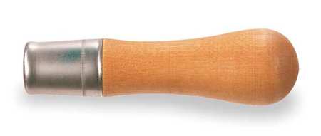 Crescent Nicholson Push On File Handle, Length 5 1/4 in, Dia 1 1/2 in, Wood 21528N