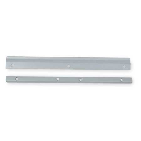 Zoro Select Interlocking Latch Guard, Silver Paint, Steel, 12"L x 1-1/8"W 1HHL6