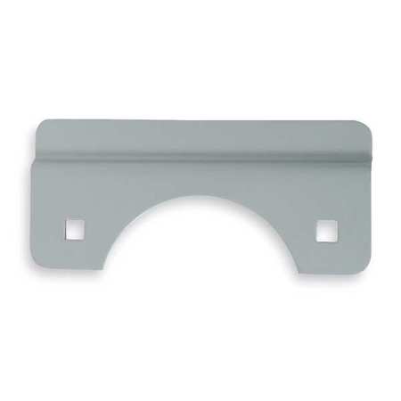 Zoro Select Door Latch Guard, Gray, Steel, 6"L x 3"W 1HJL5